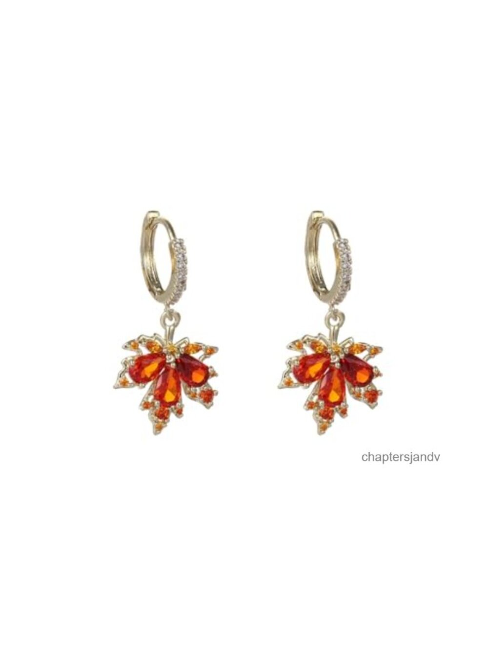 Rhinestone Crystal Drop Dangle Earrings 14k Gold Plated Brass 925 Silver